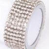 Shiny Rhinestone Bracelet – Polished Metal Sparkle