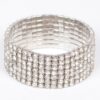 Shiny Rhinestone Bracelet – Polished Metal Sparkle