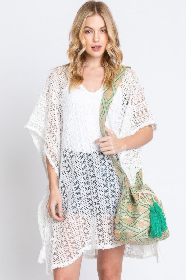Aztec Bucket Bag with Adjustable Patterned Strap