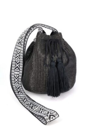 Solid Bucket Bag with Aztec Strap – Polypropylene