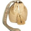 Solid Bucket Bag with Aztec Strap – Polypropylene