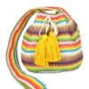 Chevron Stripe Bucket Bag – Vibrant Multi Color