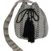 Geometric Pattern Bucket Bag – Structured Design