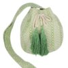 Geometric Pattern Bucket Bag – Structured Design