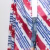 Diagonal Stars & Stripes Open-Front American Flag Vest