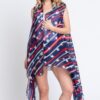 Diagonal Stripes & Stars Print Sleeveless Vest
