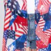 American Flag Multi-Pattern Open-Front Vest