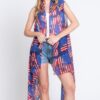 American Flag Vest – Stars & Stripes Open-Front