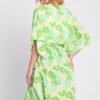 Floral Self-Tie Open-Front Swim Cover-Up