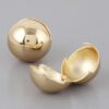 Shell Clasp Earrings – Polished Metallic Shine