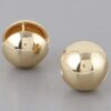Shiny Ball Clasp Earrings – Polished Spherical Studs