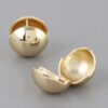 Shiny Ball Clasp Earrings – Polished Spherical Studs