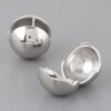 Shiny Ball Clasp Earrings – Polished Spherical Studs