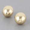 Empty Shell Clasp Earrings – Sculpted Hollow Shell, Polished Metal