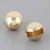 Empty Shell Clasp Earrings – Sculpted Hollow Shell, Polished Metal
