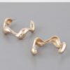 Liquid Wave Hoop Earrings – Sculptural Fluid Hoops