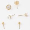 Multi-Jewel Stud Earring Set – Mixed Cut Sparkle