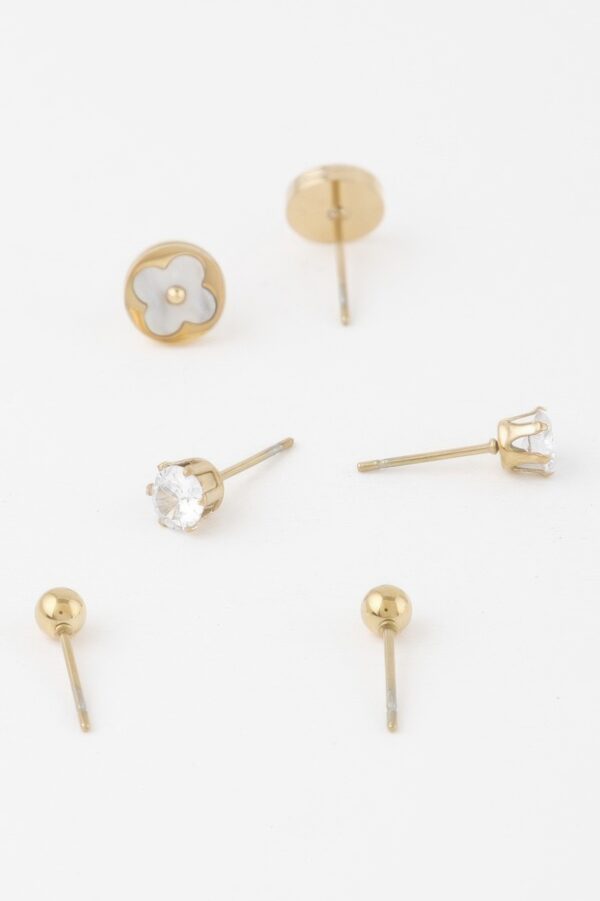 Multi-Jewel Stud Earring Set – Mixed Cut Sparkle