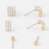 Multi Rhinestone Stud Earring Set – Assorted Styles