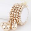 Beaded Ribbon Bracelet – Multi-Strand Stretch
