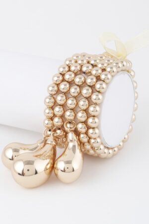 Beaded Ribbon Bracelet – Multi-Strand Stretch