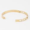 Crystal-Accent Chain Clasp Bracelet – Metallic Shine