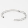 Crystal-Accent Chain Clasp Bracelet – Metallic Shine