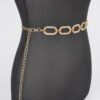 Oval-Link Metal Chain Belt – Plus Size