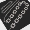 Square-Link Metal Chain Belt – Plus Size