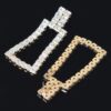 Sparkling Rhinestone Drop Earrings – 1 x 2.25 in