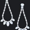 Rhinestone Drop Earrings – Cascading Sparkle