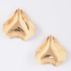 Hammered Metal Earrings – Polished Textured Finish
