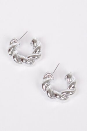 CCB Resin Hoop Earrings – Polished 1.15in Hoops