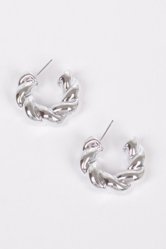 CCB Resin Hoop Earrings - Polished 1.15in Hoops