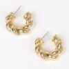 CCB Resin Hoop Earrings – Polished 1.15in Hoops