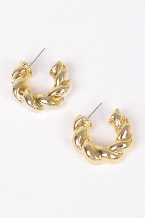 CCB Resin Hoop Earrings – Polished 1.15in Hoops