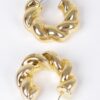 CCB Resin Hoop Earrings – Polished 1.15in Hoops
