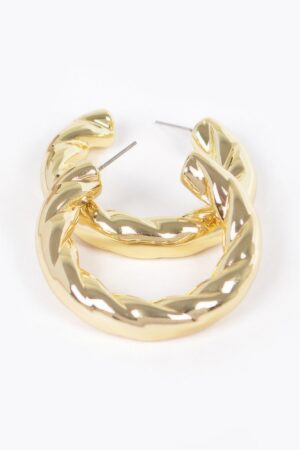 CCB Resin Hoop Earrings – Glossy 1.75 in Circles