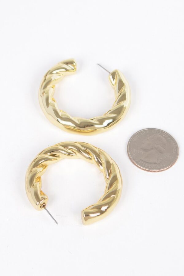 CCB Resin Hoop Earrings – Glossy 1.75 in Circles