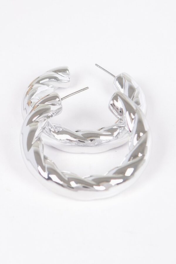 CCB Resin Hoop Earrings – Glossy 1.75 in Circles
