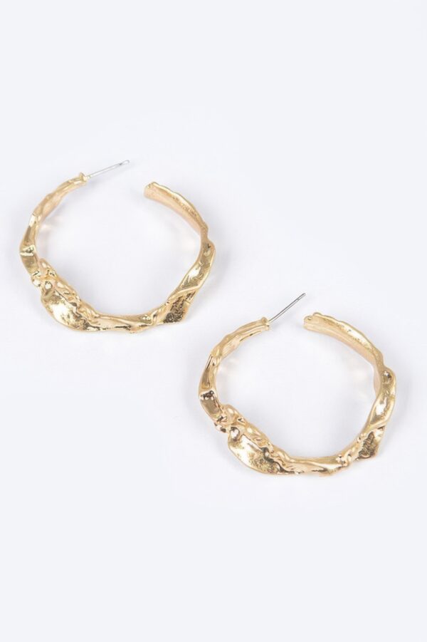 Round Metal Earrings – Polished Minimalist Discs