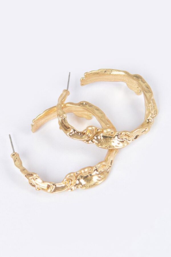 Round Metal Earrings – Polished Minimalist Discs