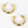 CCB Mini Hoop Earrings – Polished 1.5 x 1.5 in
