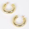 CCB Mini Hoop Earrings – Polished 1.5 x 1.5 in