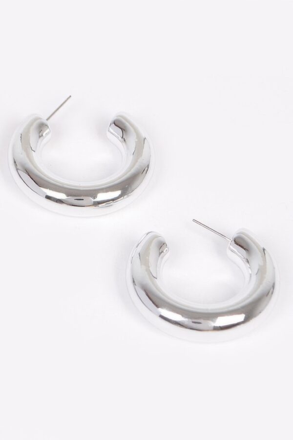 CCB Mini Hoop Earrings – Polished 1.5 x 1.5 in