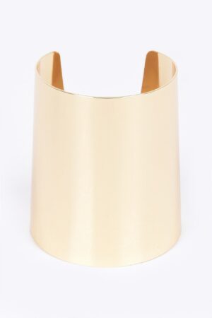 Metal Cuff – Wide Polished Bracelet