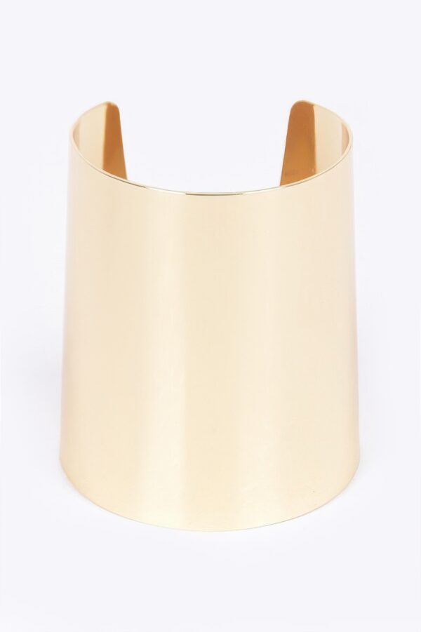 Metal Cuff – Wide Polished Bracelet
