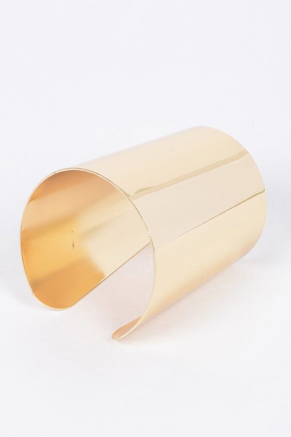 Metal Cuff – Wide Polished Bracelet
