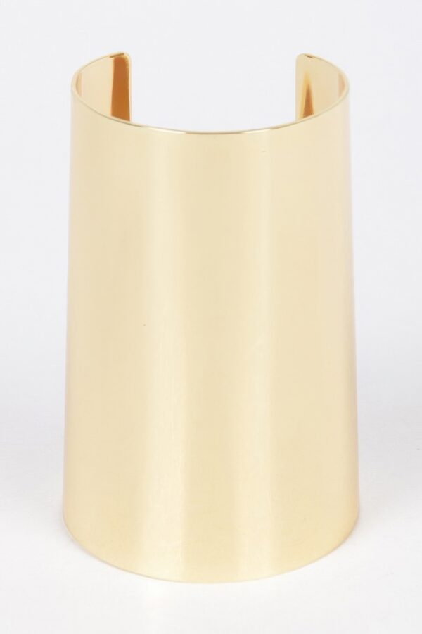 Metal Cuff Bracelet – Sculptural Polished Finish