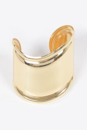 Metal Cuff – Polished Wide Statement Bracelet